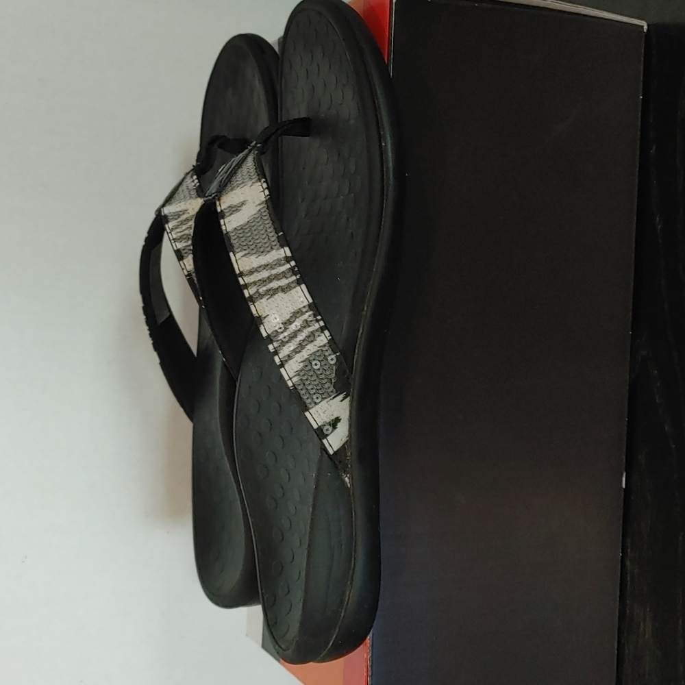 Vionic Sequin Tidesq Zebra Print Sandal - image 4